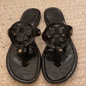 Tory Burch Miller Sandal in black patent